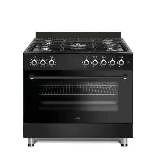 TOTAI STYLE 90CM 5 BURNER GAS COOKER WITH ELECTRIC MULTIFUNCTION OVEN - 03/T800EB