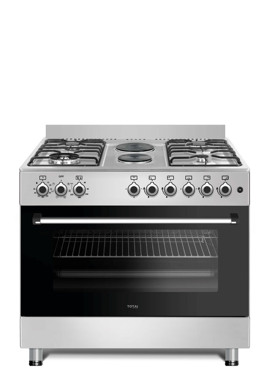 TOTAI STYLE 90CM 4 GAS BURNERS + 2 ELECTRIC PLATES WITH ELECTRIC OVEN - 03/T900GE