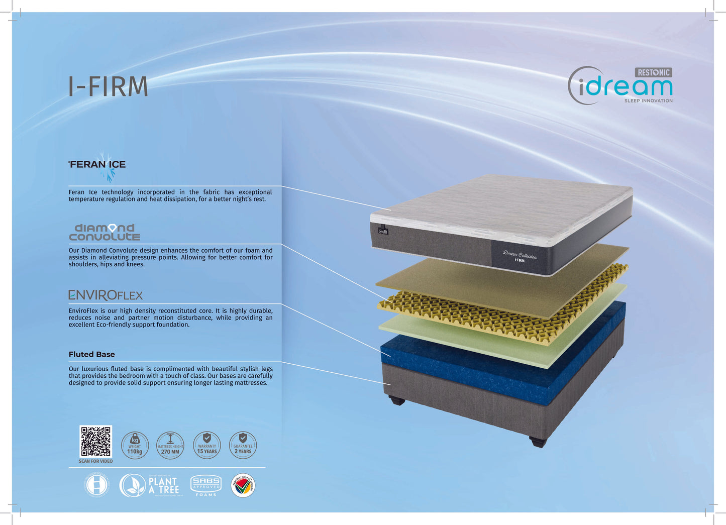 iDream iFirm WaterFall NT Single Bed