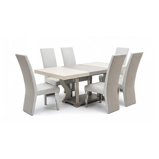 Legends Boston Ostrich skin 7 Pce Dining room suite