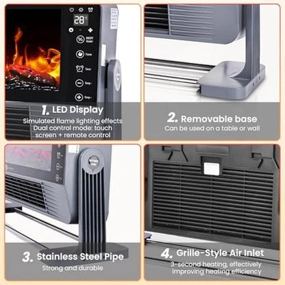 Condere Electic Fireplace Heater ZR5101