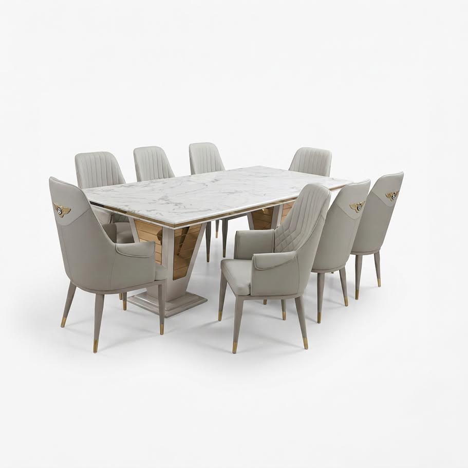 CA Bentley Inspired 9 Piece Dining Suite