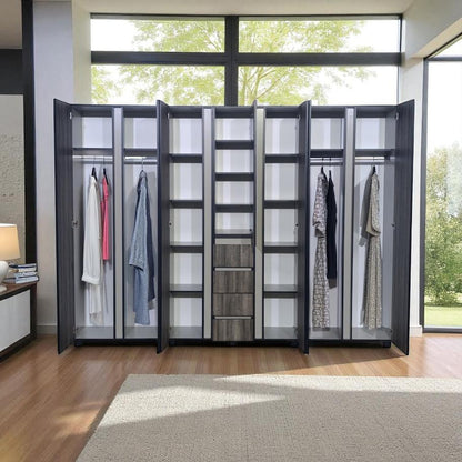 Oliver Space Saver 6 Door Wardrobe