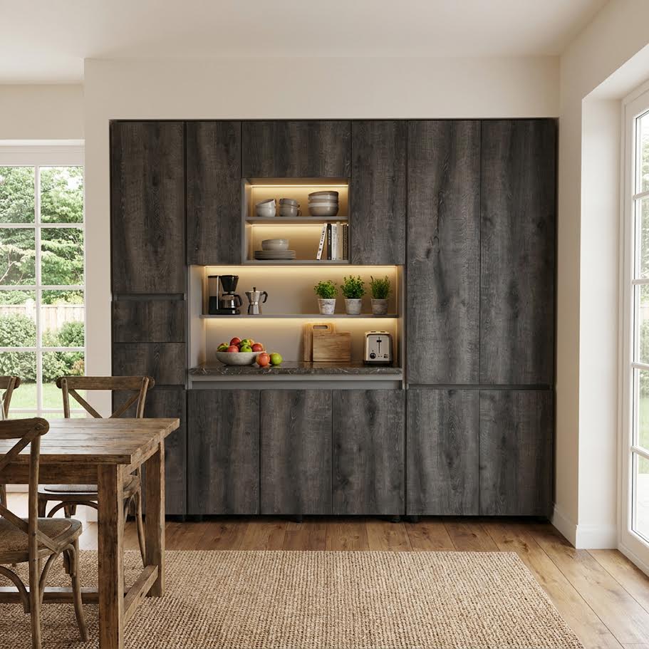 Manhattan 3 Piece Kitchen Scheme - Grey (+ Free Airfryer)