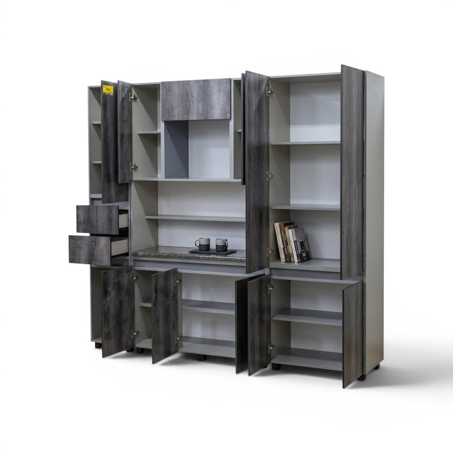 Manhattan 3 Piece Kitchen Scheme - Grey (+ Free Airfryer)