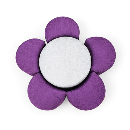 Flower Ottoman 6 Piece Purple