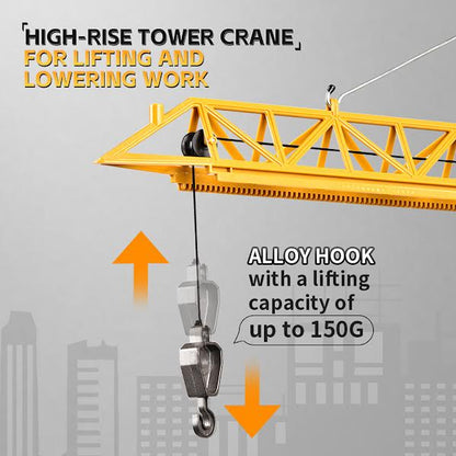 RC High Rise Tower Crane Orange