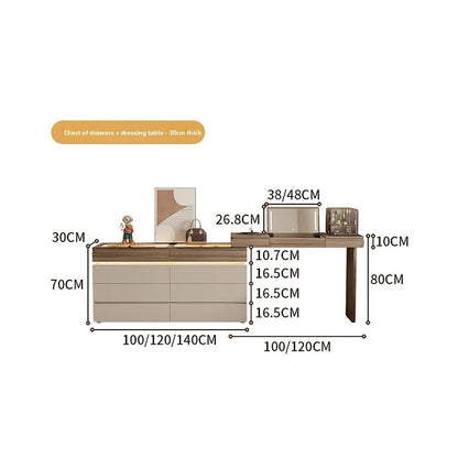 Marco Extendable Dressing Table Wooden Top  CA0724