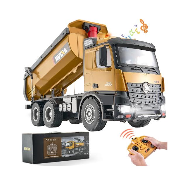 Remote Controlled Dump Truck Orange & Black