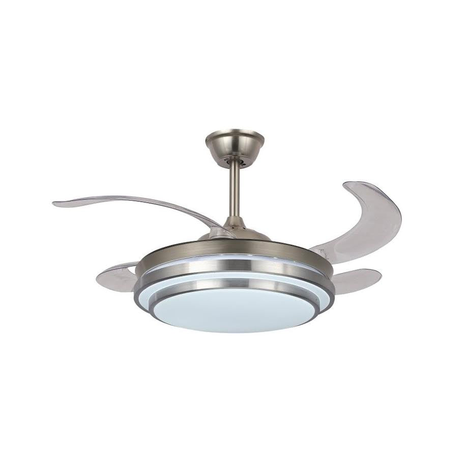 Retractable Ceiling Fan with LED Light  - Medium