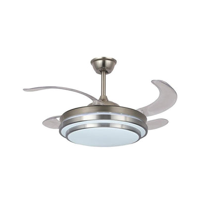 Retractable Ceiling Fan with LED Light  - Medium
