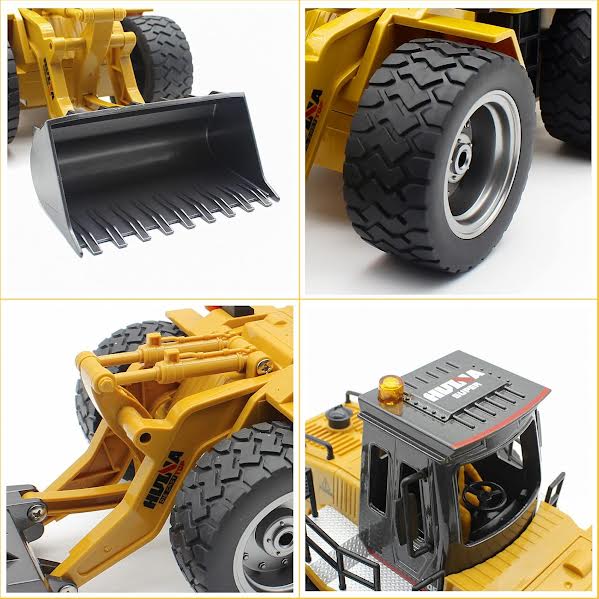 RC Bulldozer With Moving Arm Orange & Black