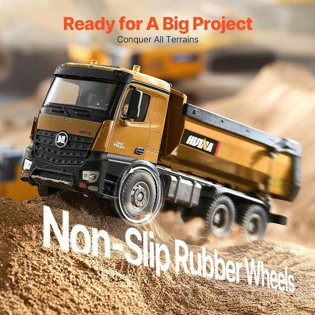 Remote Controlled Dump Truck Orange & Black
