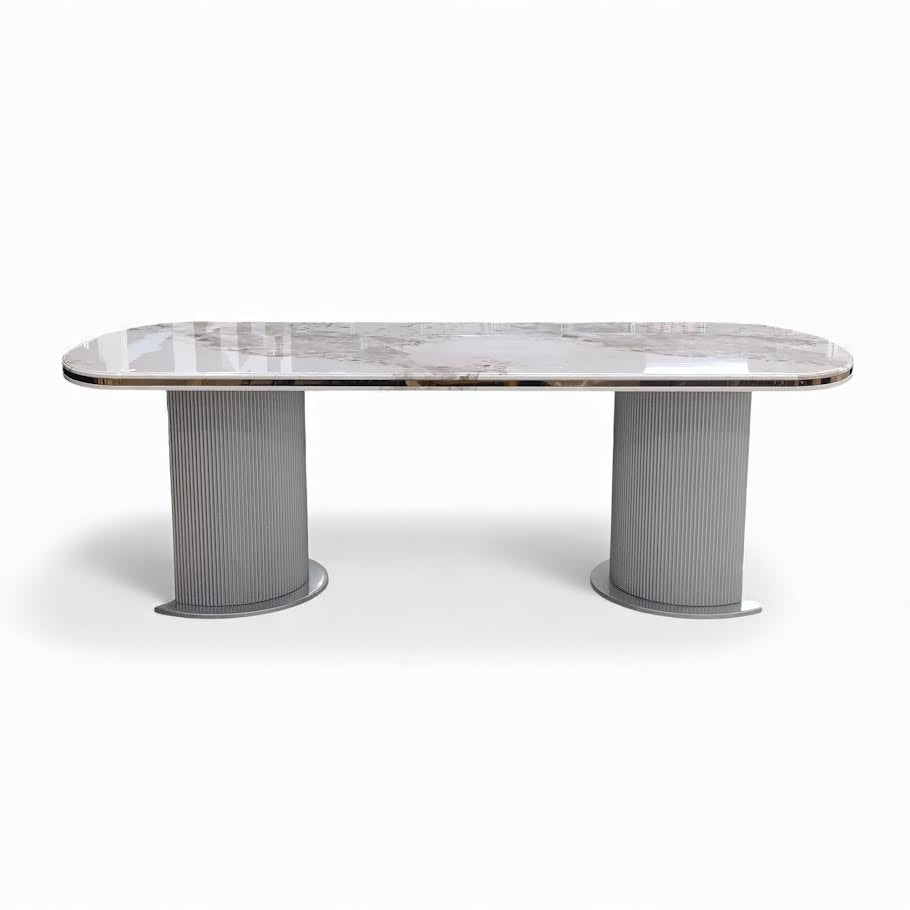 Aura 9 Piece Dining Room Suite Grey