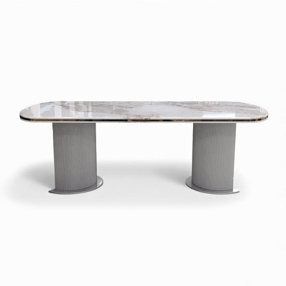 Aura 9 Piece Dining Room Suite Grey