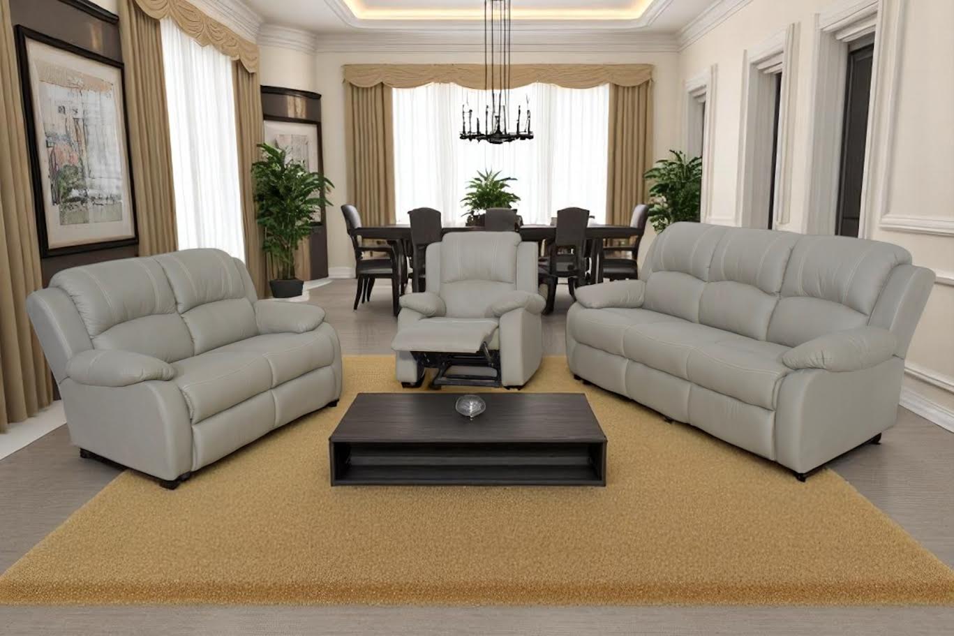 Tempo 3 Piece 1 Action Recliner Lounge Suite
