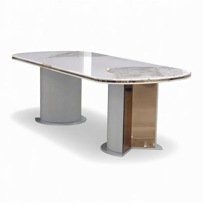 Aura 9 Piece Dining Room Suite Grey