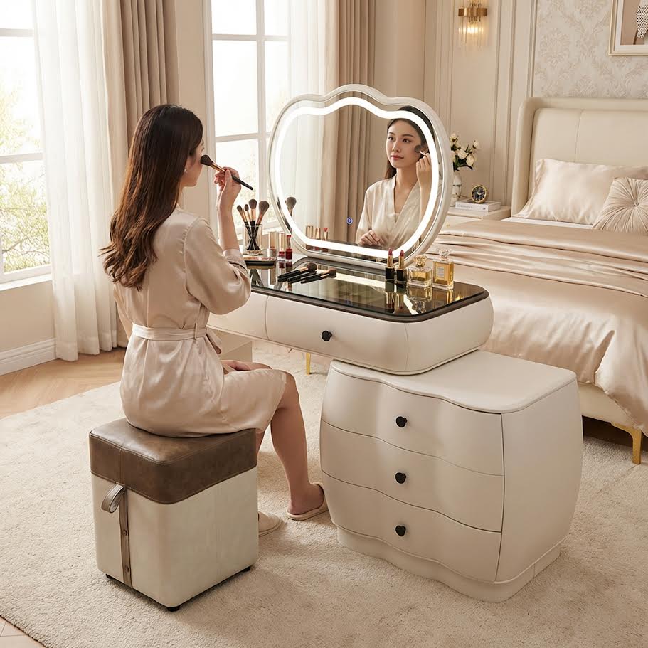 Dresser Table  with Cloud Mirror  CA0712