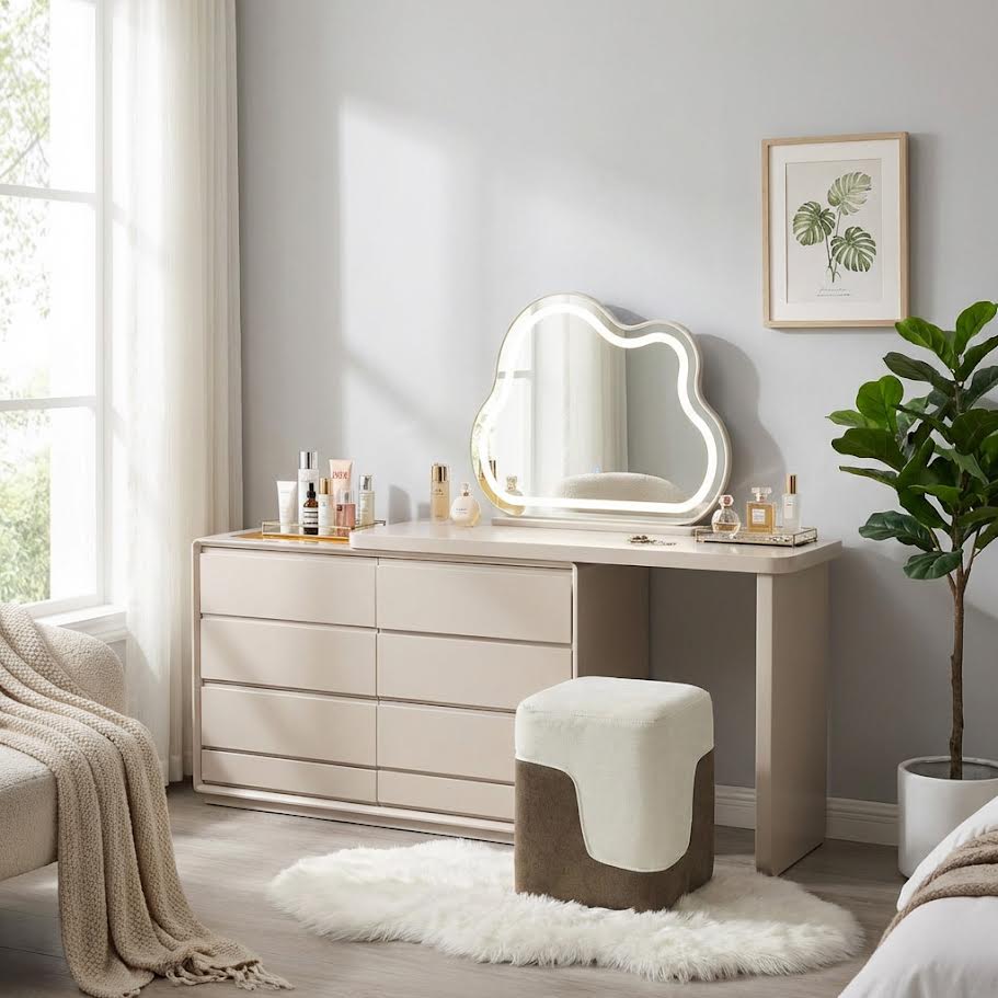 Dresser with Cloud Mirror (Adjustable) CA0711