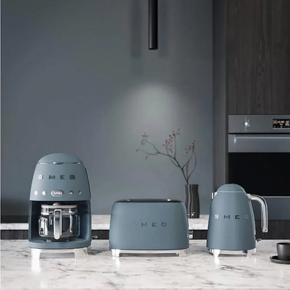 Smeg Kettle & Toaster Retro Matte Combo Storm Blue