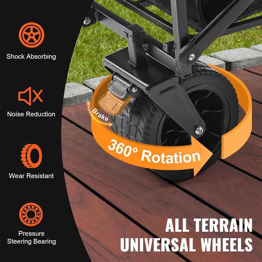 Totai Compact Folding Camping Cart Utility Wagon