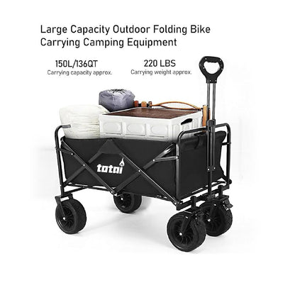 Totai Compact Folding Camping Cart Utility Wagon
