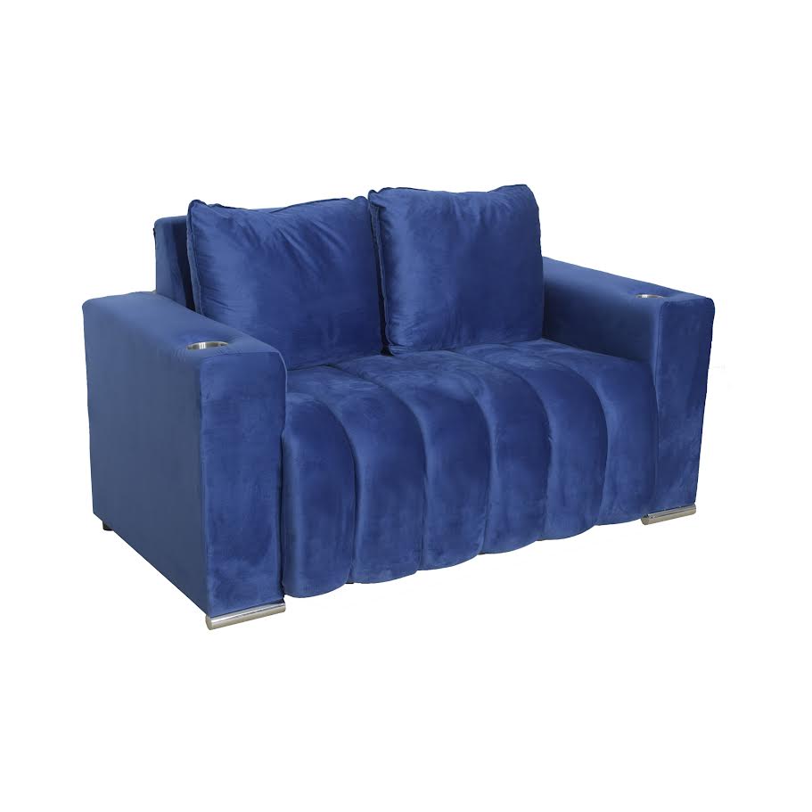 Lisbon 2 Division Couch Blue