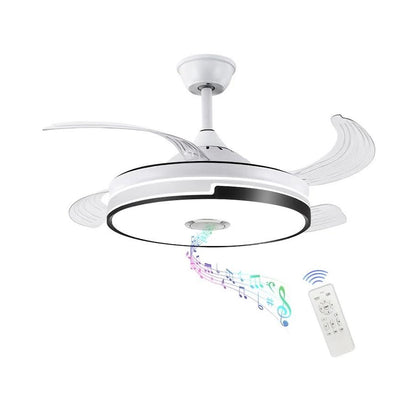 Multipurpose Retractable Ceiling Fan LED light with Bluetooth Speaker