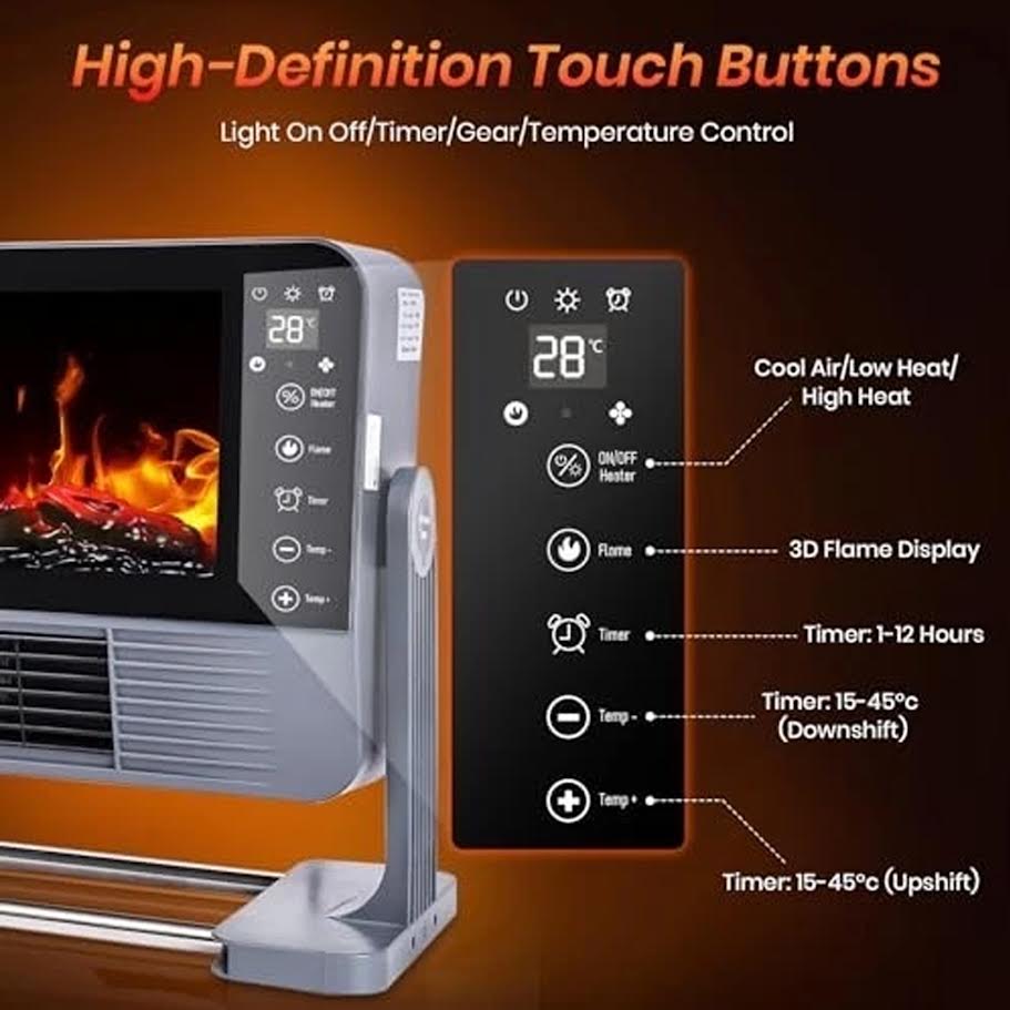 Condere Electic Fireplace Heater ZR5101