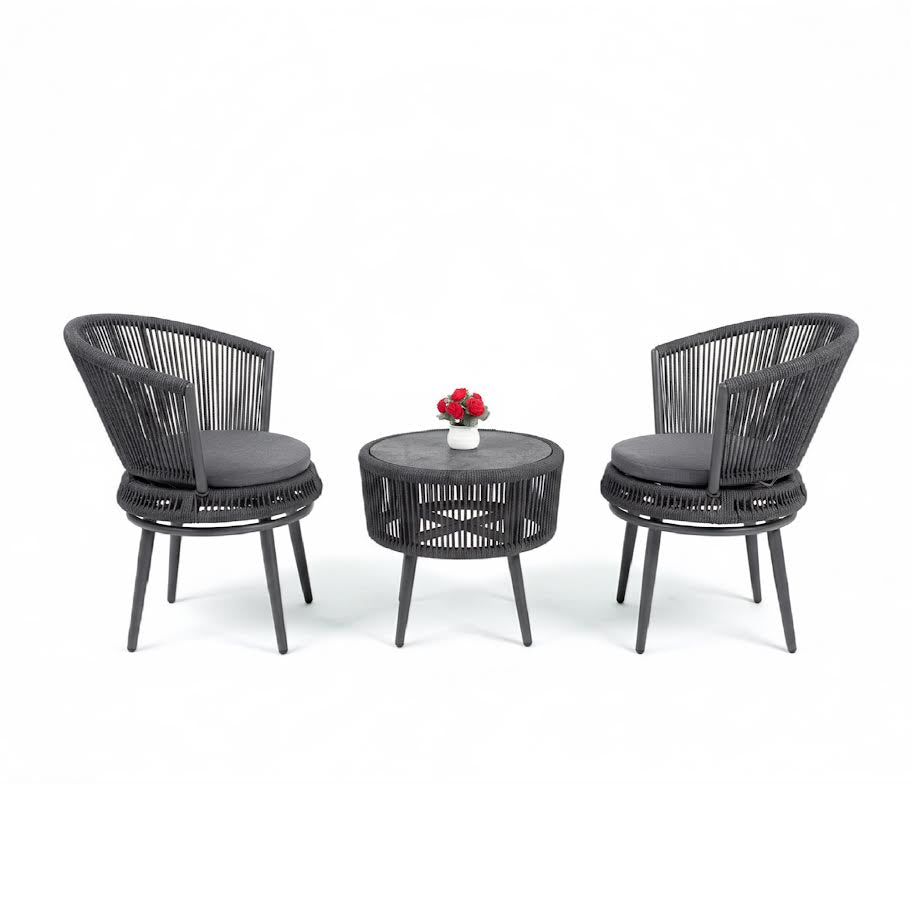 Spoked 3 Piece Table & Chairs