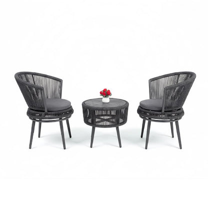 Spoked 3 Piece Table & Chairs