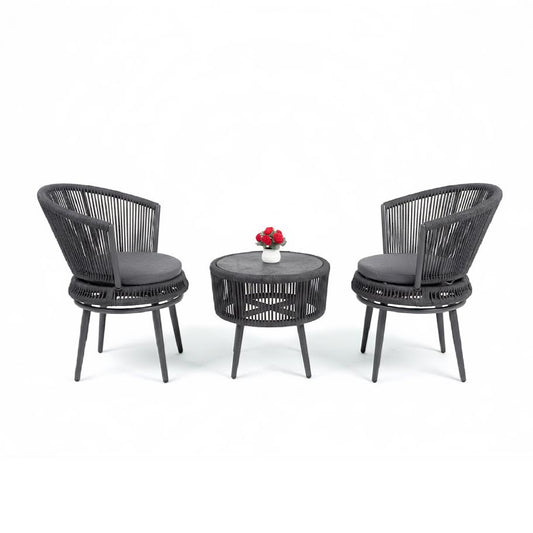 Spoked 3 Piece Table & Chairs