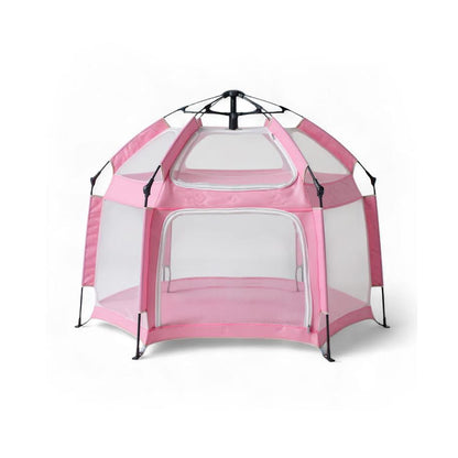 Foldable Baby Playpen - Pink