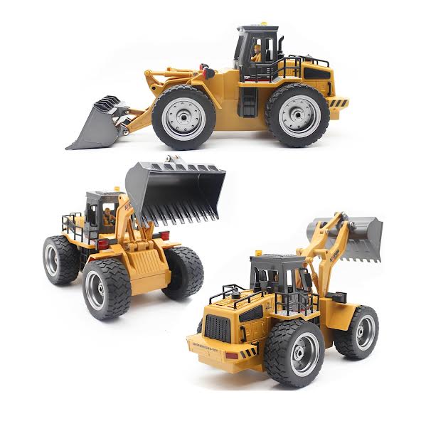 RC Bulldozer With Moving Arm Orange & Black