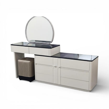 Adjustable LED Dresser Round Mirror CA0725