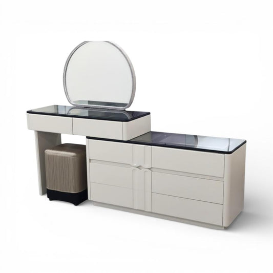 Adjustable LED Dresser Round Mirror CA0725