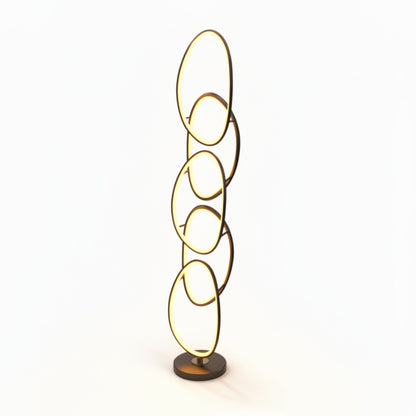 Chain Design LED Floor Lamp Black