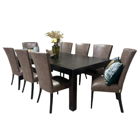 Nashville 9 Piece Dining Room Suite Brown