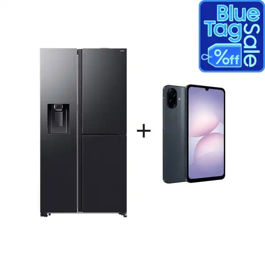 Samsung 609l Black Side By Side Food Showcase Bespoke AI With SmartThings - RS80F64G2FFA