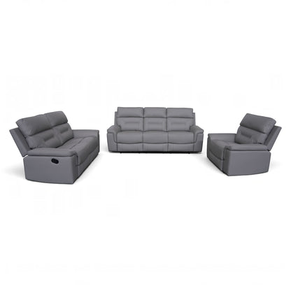 Sorrento 3.2.1 Recliner Lounge Suite - Light Grey