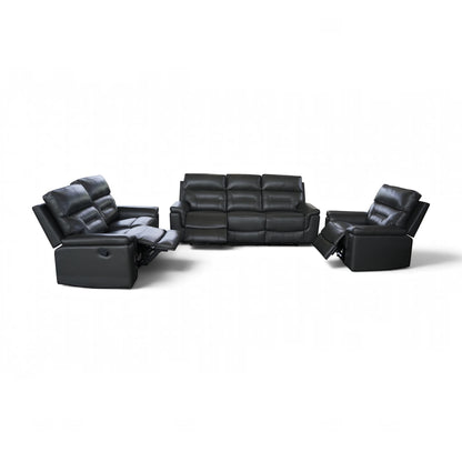 Ravello 3.2.1 Electric Recliner Lounge Suite with USB - Charcoal