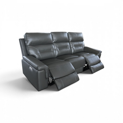 Ravello 3.2.1 Electric Recliner Lounge Suite with USB - Charcoal