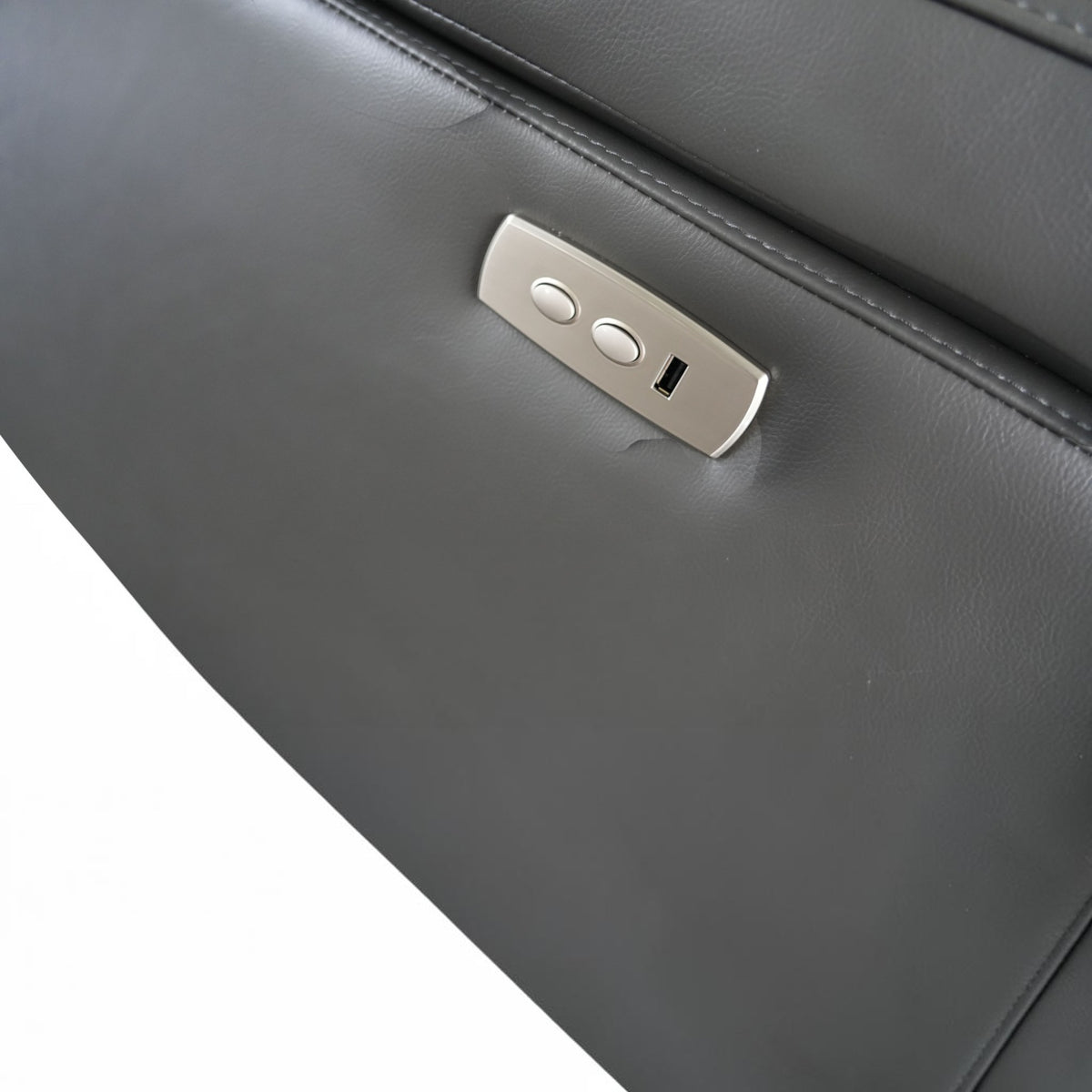 Ravello 3.2.1 Electric Recliner Lounge Suite with USB - Charcoal