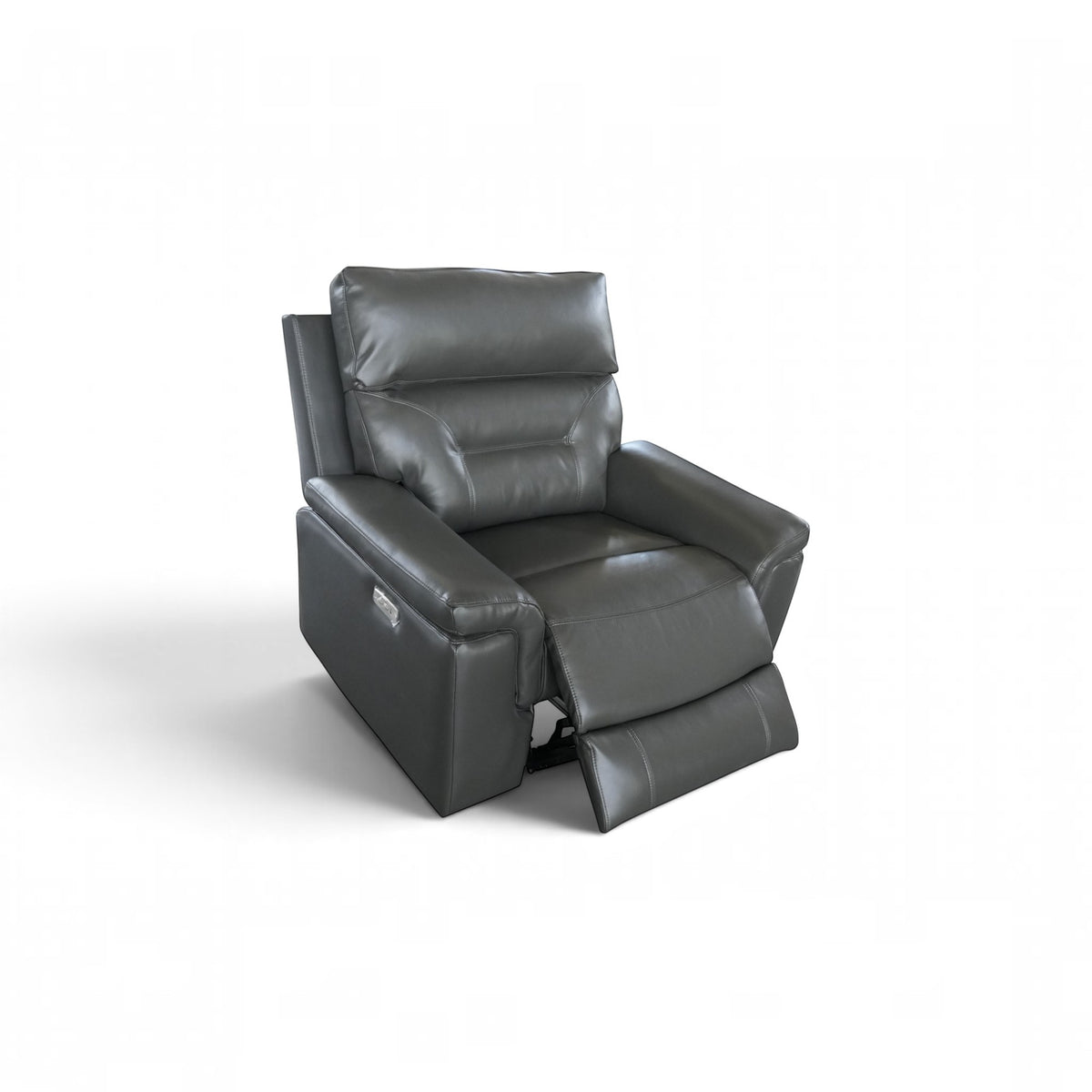 Ravello 3.2.1 Electric Recliner Lounge Suite with USB - Charcoal