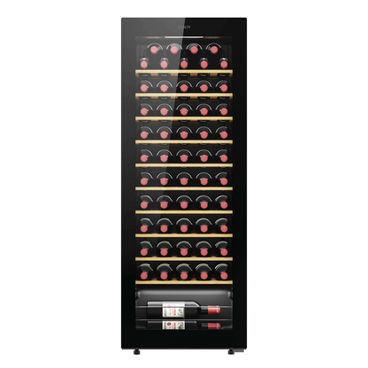 Candy Wine Cooler 58 bottles Monozone 10 Beachwood shelves