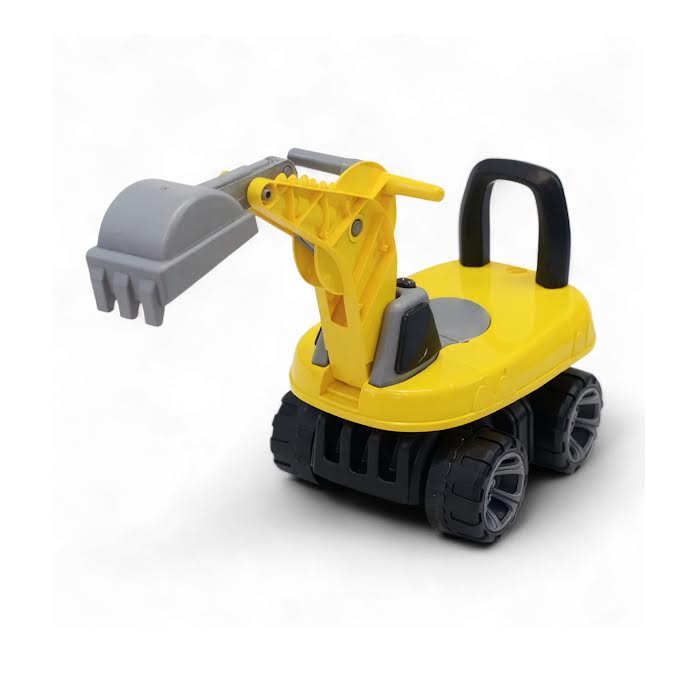 Large Excavator Ride On Yellow