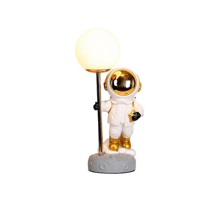 USB Astronaut Table Lamp White