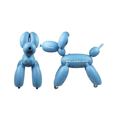 Balloon Dog with Wheels Blue