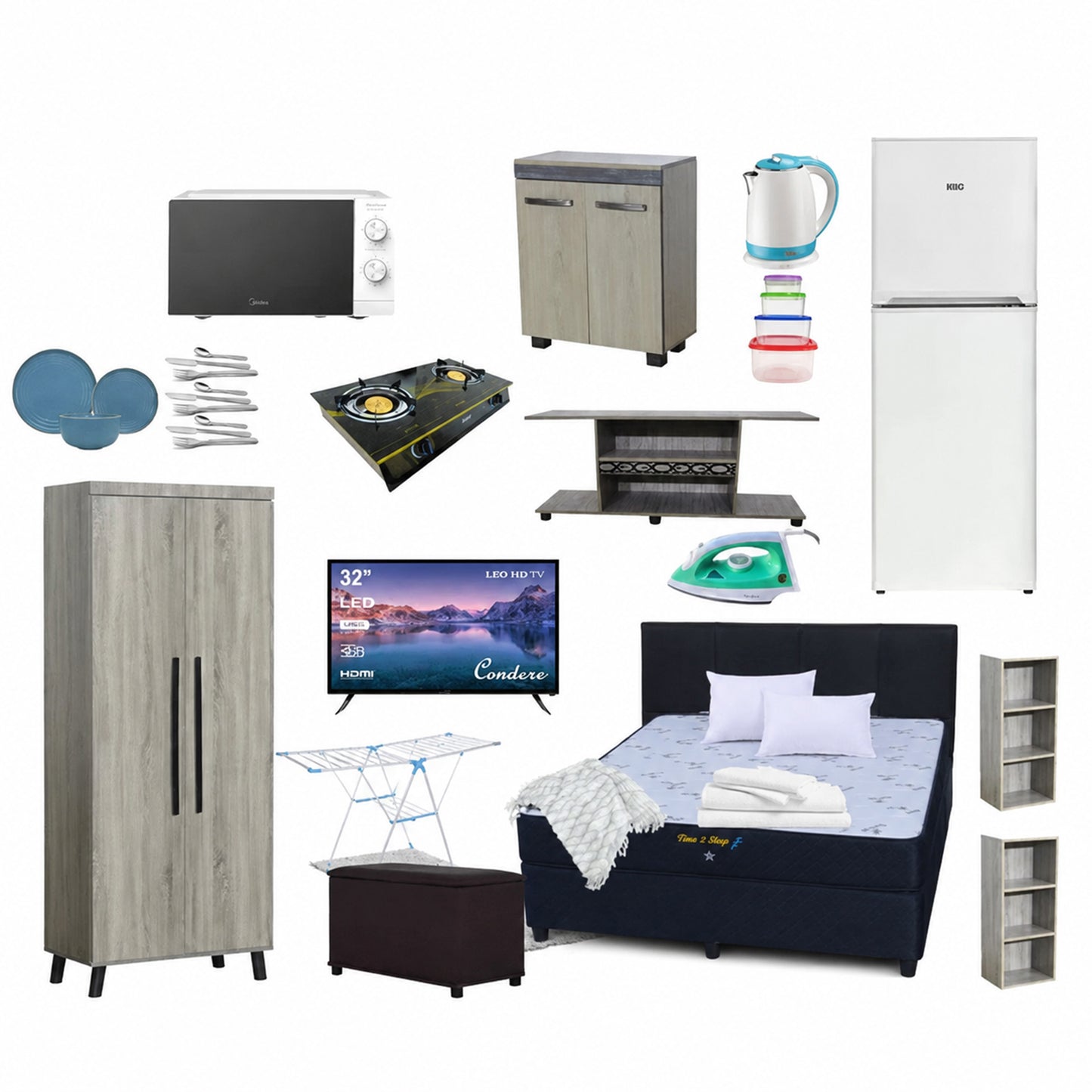 1 Room Bundle Umqasho! Upgrade to Fridge/Freezer (Limited Time Offer)