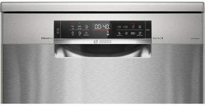 Bosch Series 6 Freestanding Dishwasher 60 cm Silver - SMS6EMI10Z